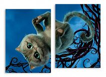 Модульная картина 2775 "Чеширский кот"