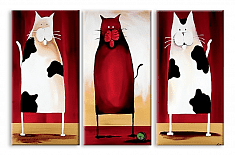 Модульная картина 3134 "Коты"