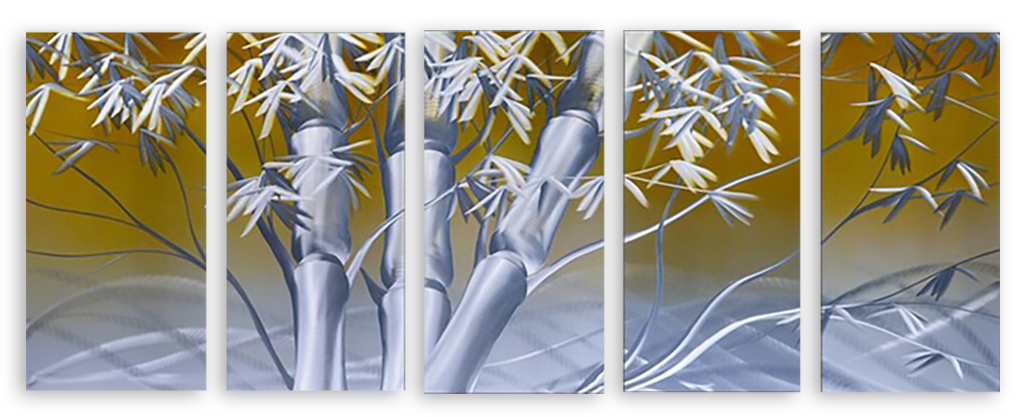 Модульная картина 372 "Бамбук в лучах" фото 1