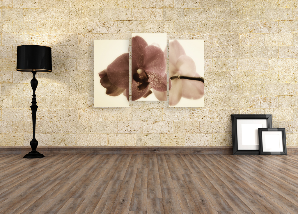 Модульная картина 285 "Орхидея сепия" фото 3