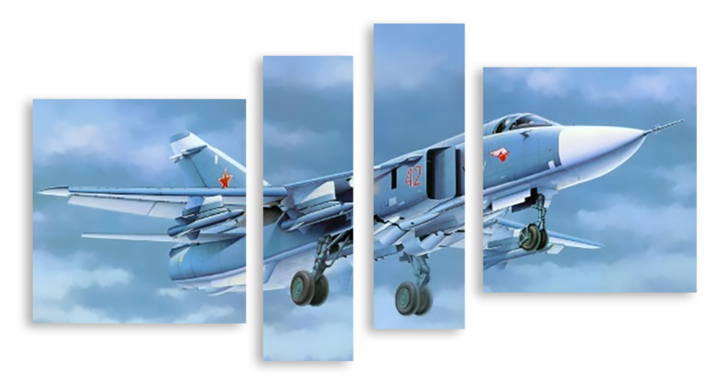 Модульная картина 2881 "Советский самолет" фото 1