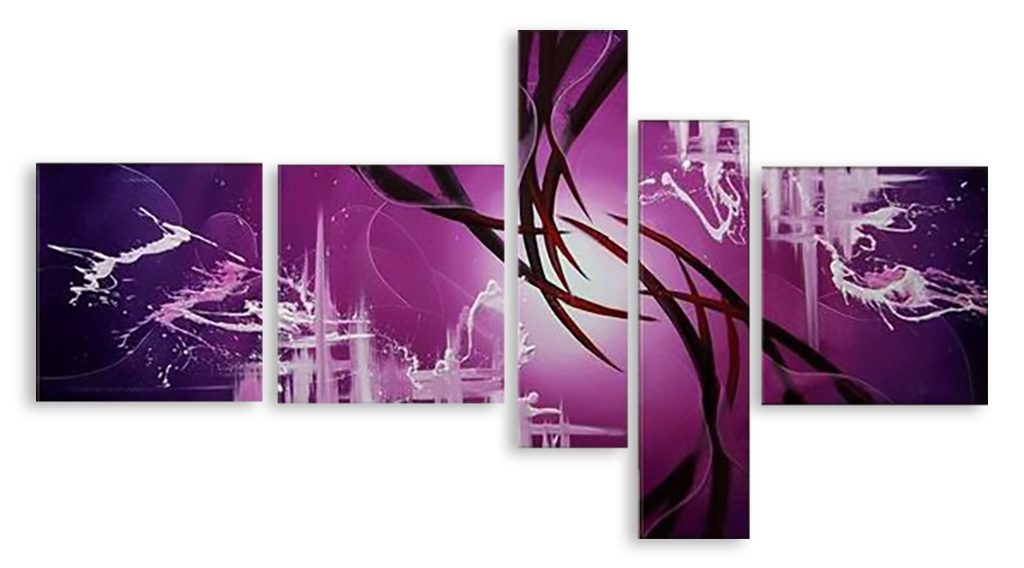 Модульная картина 2801 "Фиолетовая абстракция" фото 1