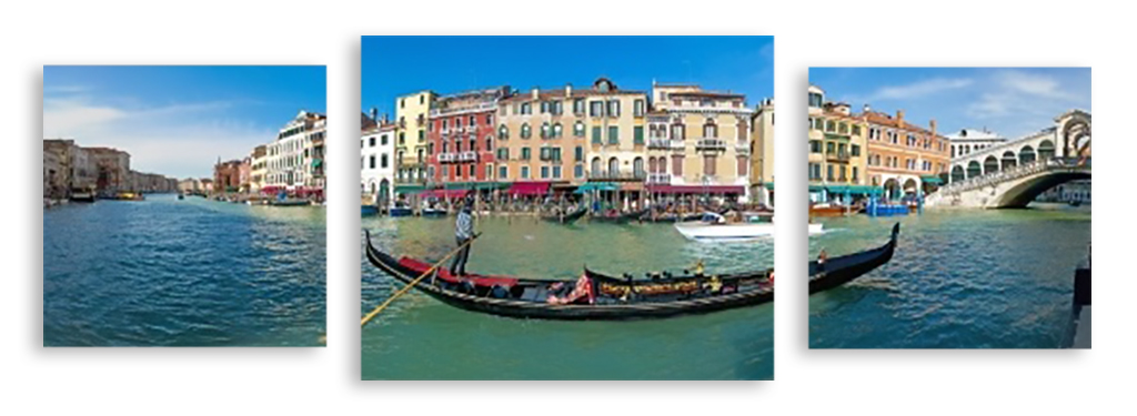 Модульная картина 2564 "Путешествие по Венеции" фото 1