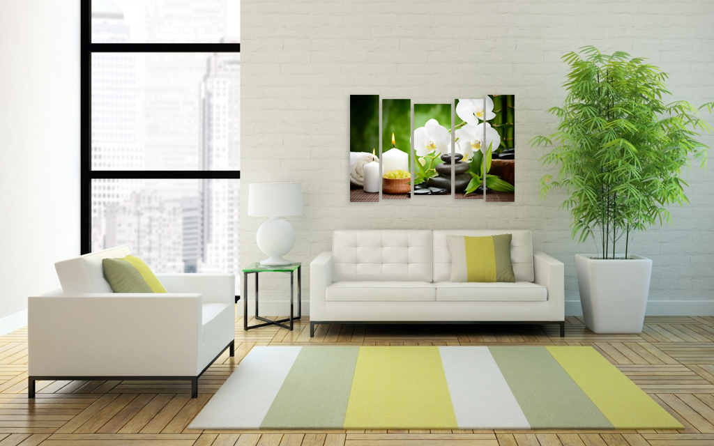 Модульная картина 1310 "Белые орхидеи" фото 3