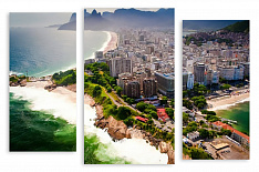 Модульная картина 2244 "Пляж Рио"