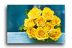 Постер 442 "Жёлтые розы"