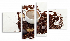 Модульная картина 2962 "Кофе с шоколадом"