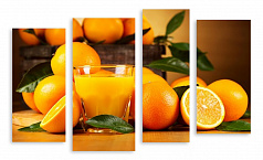 Модульная картина 3658 "Апельсиновый фреш"