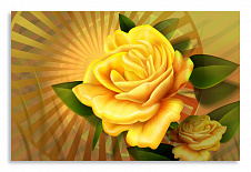 Постер 2856 "Желтая роза"