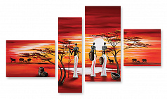 Модульная картина 350 "Африканские женщины"