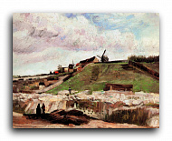 Репродукция 1584 "Холм в Монмартре с карьеров (The Hill of Montmartre with Quarry)"