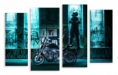 Модульная картина 3672 "Мотоцикл"
