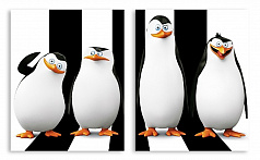 Модульная картина 2596 "Пингвины"