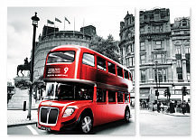 Модульная картина 62 "Лондонский автобус"