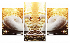 Модульная картина 144 "Лебеди"