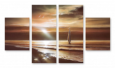 Модульная картина 626 "Закат в море"