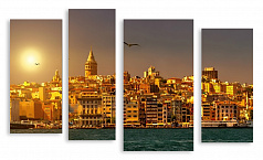 Модульная картина 3155 "Вечерний Стамбул"