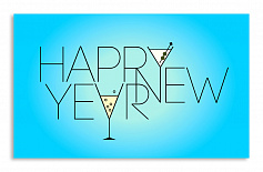 Постер 1225 "Happy year"