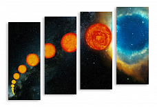 Модульная картина 3251 "Вспышки солнца"