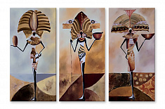 Модульная картина 1929 "Три девицы"