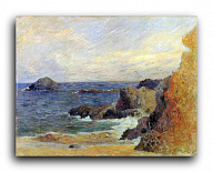 Репродукция 1205 "Скалы на берегу моря (Rochers au bord de la mer)"