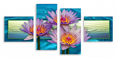 Модульная картина 3832 "Водяные лилии"