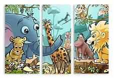 Модульная картина 3072 "Зоопарк"