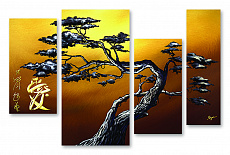 Модульная картина 943 "Японское дерево"