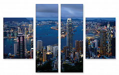 Модульная картина 110 "Гонконг.Панорама"