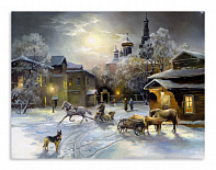 Постер 3183 "Зима в деревне"