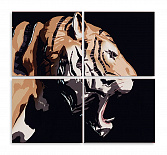 Модульная картина 5761 "Грозный тигр"
