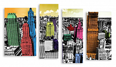Модульная картина 3004 "Цветной Нью-Йорк"