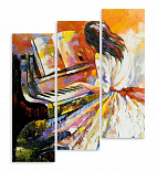 Модульная картина 5364 "Игра на фортепиано"