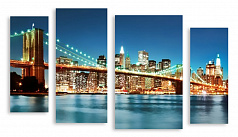 Модульная картина 2671 "Бруклинский мост"