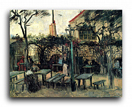 Репродукция 1573 "Терраса кафе на Монмартре ( Terrace of a Cafe on Montmartre)"