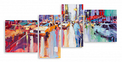 Модульная картина 5380 "Мегаполис красками"