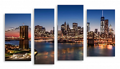 Модульная картина 2841 "Бруклинский мост"