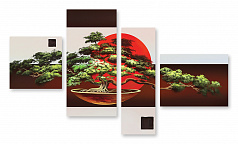 Модульная картина 633 "Японский бонсай"