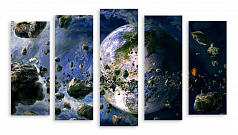 Модульная картина 3443 "Метеориты"