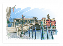 Постер 3052 "Мост в Венеции"