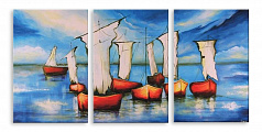 Модульная картина 5759 "Лодки"