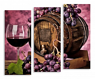 Модульная картина 3211 "Красное вино"