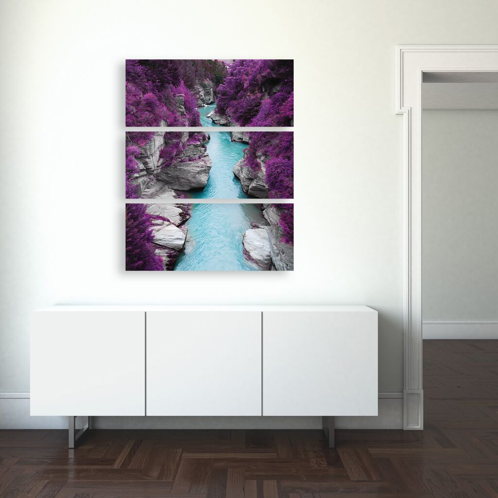 Модульная картина 259 "Фиолетовые берега" фото 2