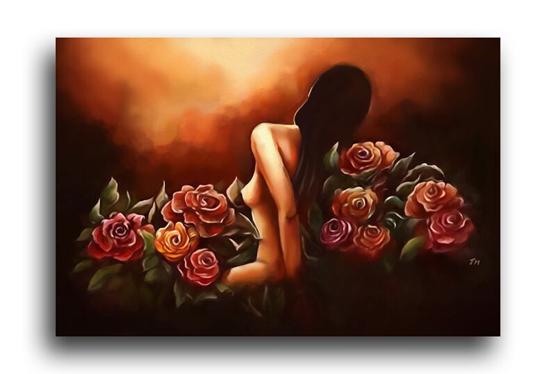 Постер 1077 "Дева в розах" фото 1