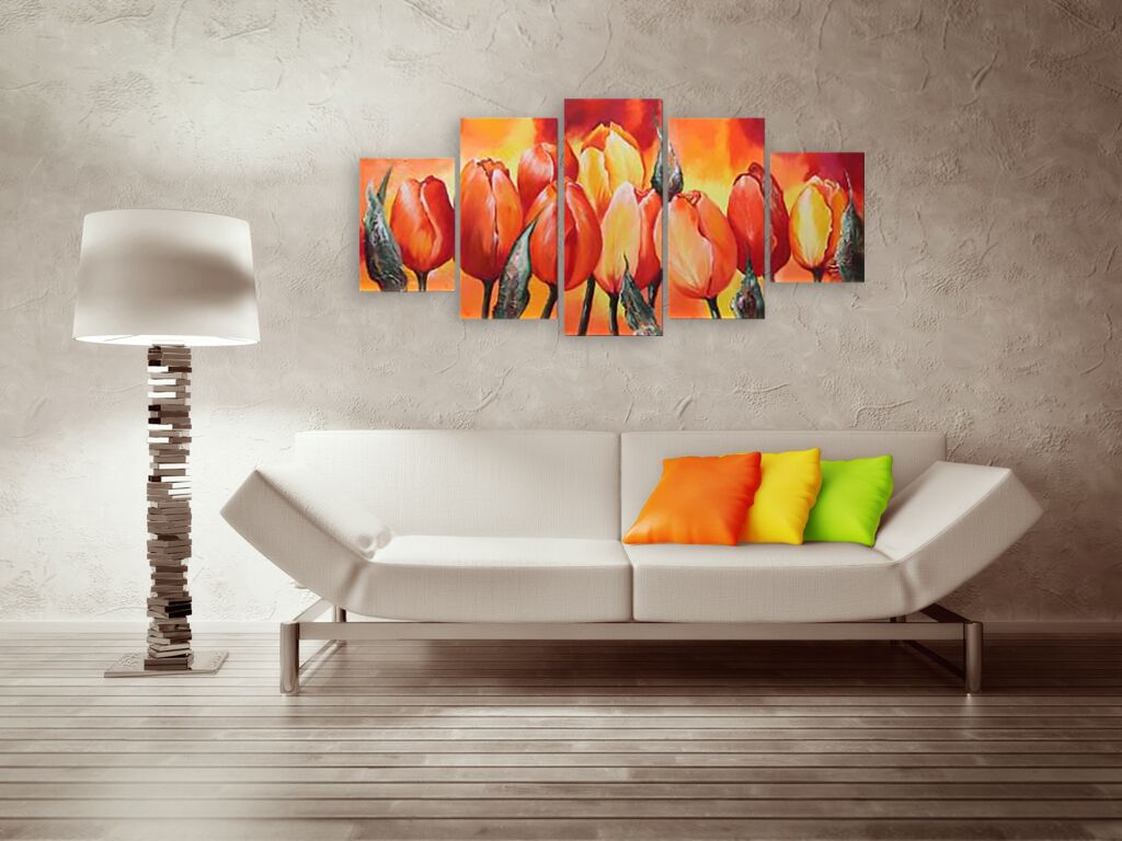 Модульная картина 1005 "Букет тюльпанов" фото 3