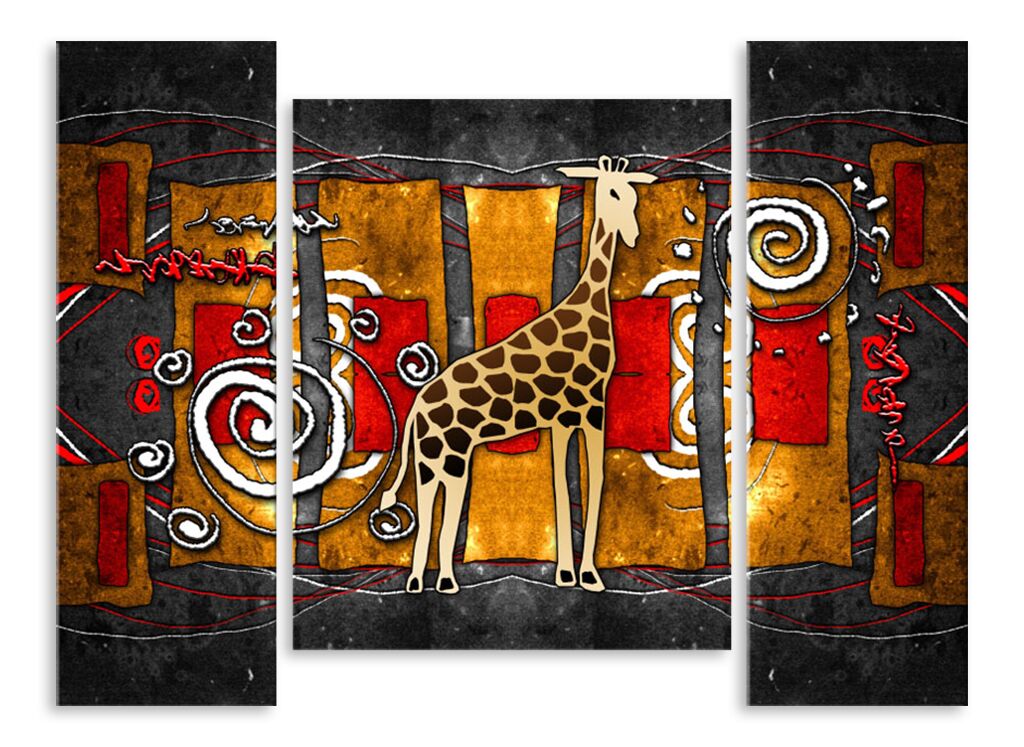 Модульная картина 3874 "Абстрактный жираф" фото 1