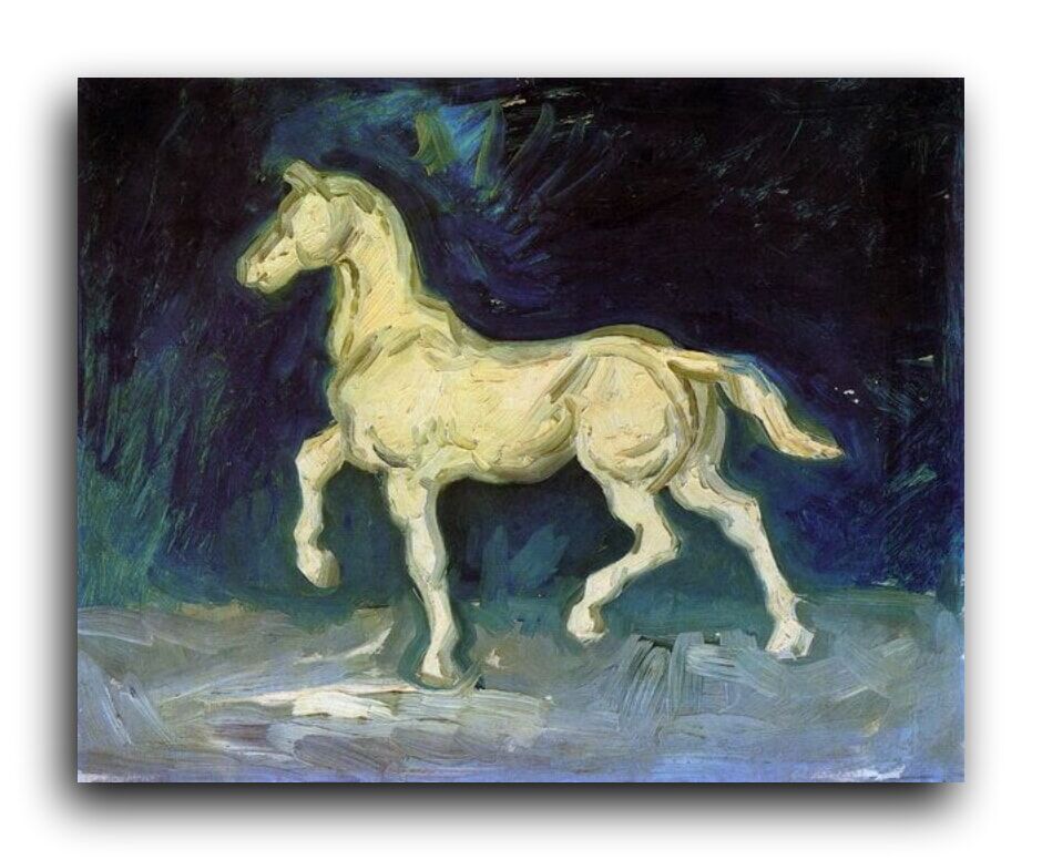 Репродукция 1487 "Пластиковая статуэтка лошади (Plaster Statuette of a Horse)" фото 1