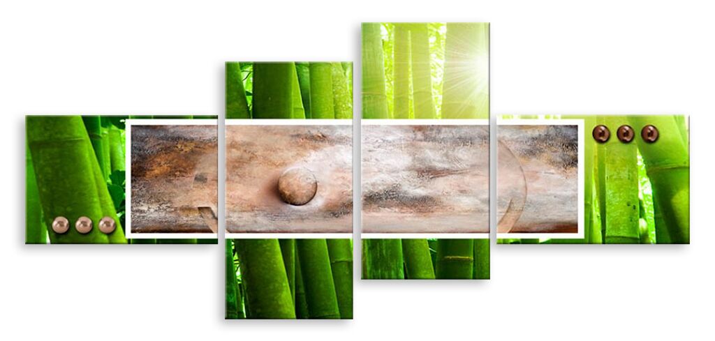 Модульная картина 4655 "Бамбуковая абстракция" фото 1