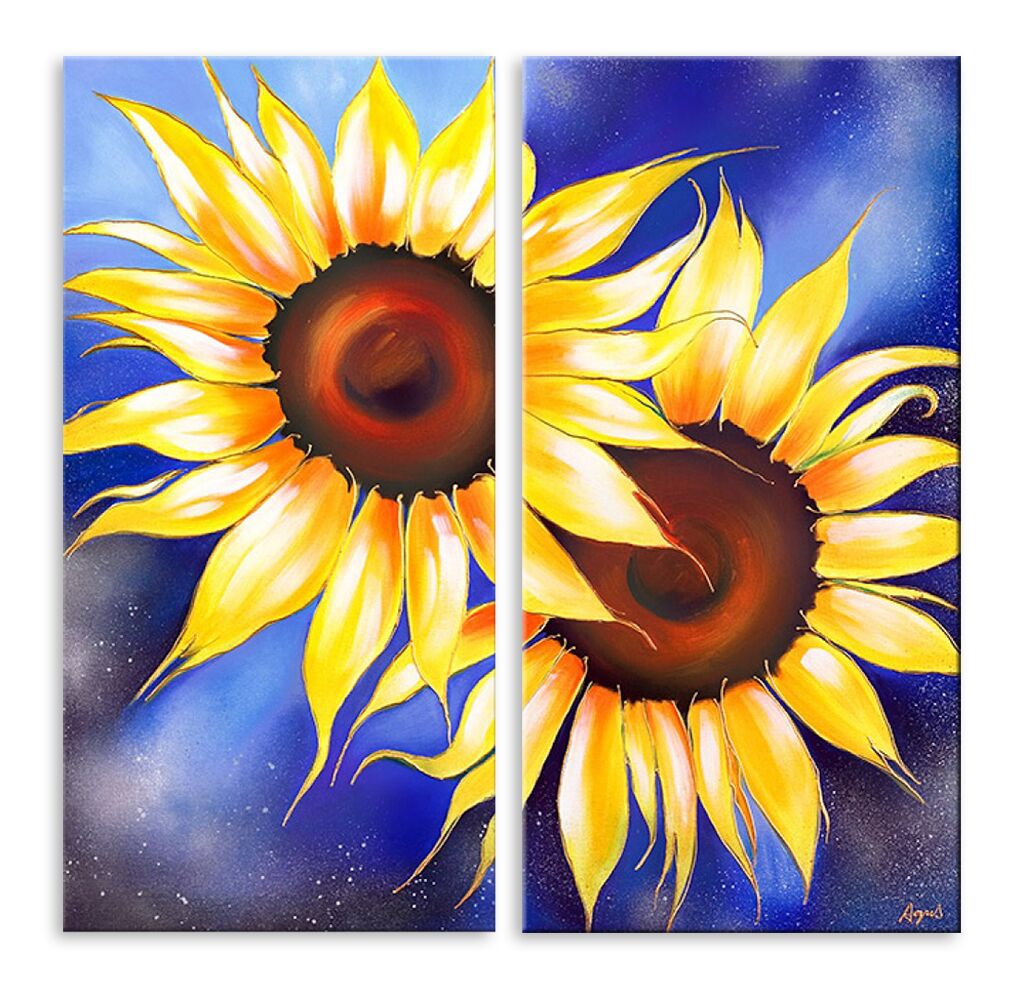 Модульная картина 5885 "Солнечные цветы" фото 1