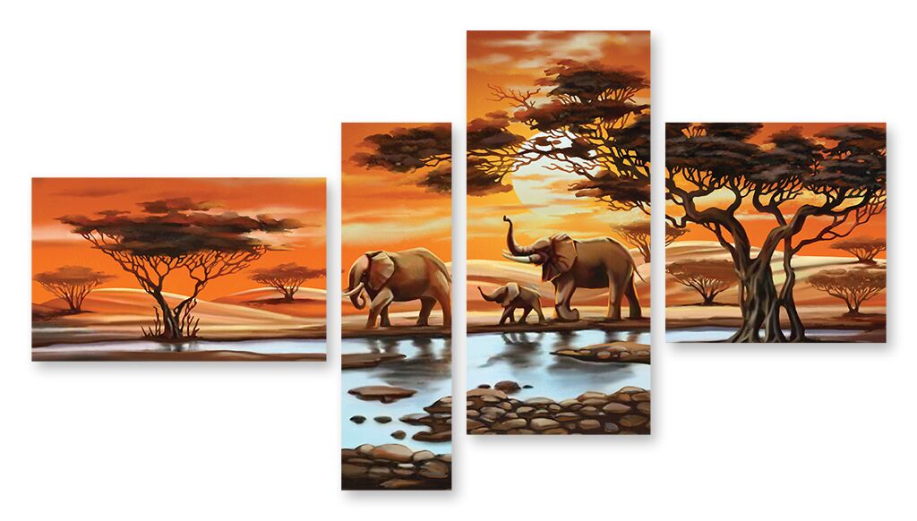 Модульная картина 320 "Слоны" фото 1